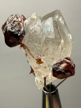 Load image into Gallery viewer, High-Grade Naturally Faceted Red Spessartine Garnet on Matrix — Skardu, Pakistan