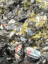 Load image into Gallery viewer, 6.1” New Find: Huanzala Mine Peru Sphalerite + Chalcopyrite + Apatite + Calcite + Quartz | Collector Display Specimen