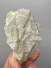Load image into Gallery viewer, Rare Druzy Golden “Diamond” Calcite on Zeolite Matrix — Maharashtra, India | Collector Cabinet Specimen