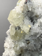 Load image into Gallery viewer, 2” New Find: Huanzala Mine Peru Sphalerite + Chalcopyrite + Apatite + Calcite + Quartz | Collector Display Specimen
