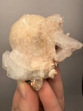 Load image into Gallery viewer, High-Grade Apophyllite on Pink Stilbite Zeolite | Indian Collector Mineral Specimen