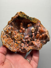 Load image into Gallery viewer, “Goblin Chalcedony” Pink & Orange Druzy Botryoidal Stalactites — Tichka Massif, High Atlas, Morocco