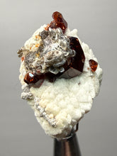 Load image into Gallery viewer, High-Grade Naturally Faceted Red Spessartine Garnet on Matrix — Skardu, Pakistan