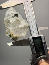 Load image into Gallery viewer, Dark Green Cap Stak Nala Tourmaline on Cleavelandite Matrix – Haramosh Mountains, Pakistan