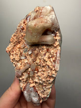 Load image into Gallery viewer, Rare Red Druzy Apophyllite with Red Stilbite Cluster | India | Collector Mineral Specimen