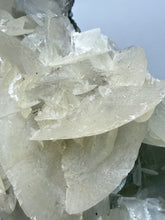 Load image into Gallery viewer, LARGE Silvery Bladed “Rose” Calcite Cluster – Yaogangxian Mine, Hunan, China