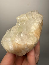 Load image into Gallery viewer, High-Grade Light Green Apophyllite on Pink Stilbite Zeolite | Indian Collector Mineral Specimen