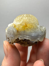 Load image into Gallery viewer, Rare Botryoidal Yellow Fluorite on Quartz Matrix Collector Mineral Specimen – Maharashtra, India