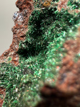 Load image into Gallery viewer, Brochantite Collector Mineral Specimen – Vivid Green Copper Crystals from Morocco