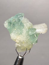 Load image into Gallery viewer, Luminous Mint Apophyllite with Glittering Druzy Sugar Quartz – India