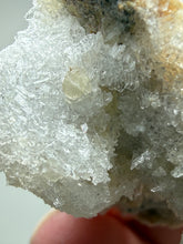Load image into Gallery viewer, RARE COMBO Moroccan Ram’s Horn Selenite (Gypsum) with Yellow Botryoidal Fluorite Display Specimen