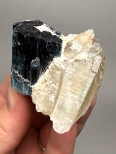 Load image into Gallery viewer, Blue Cap Tourmaline on Quartz Specimen – Pakistan