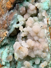 Load image into Gallery viewer, 8” Druzy Mint Green Smithsonite Cluster — Indonesia | Collector Mineral Specimen