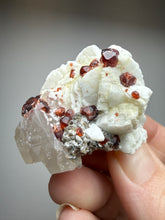 Load image into Gallery viewer, High-Grade Naturally Faceted Red Spessartine Garnet on Matrix — Skardu, Pakistan