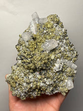 Load image into Gallery viewer, 6.8” New Find: Huanzala Mine Peru Sphalerite + Chalcopyrite + Apatite + Calcite + Quartz | Collector Display Specimen