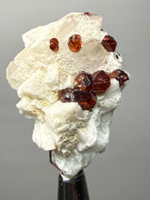 Load image into Gallery viewer, High-Grade Naturally Faceted Red Spessartine Garnet on Matrix — Skardu, Pakistan