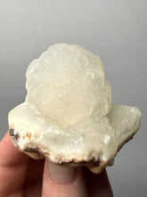 Load image into Gallery viewer, High-Grade “Dream Cloud” Druzy Chalcedony Stalactite — Maharashtra, India (Collector Display Specimen)