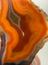 Load image into Gallery viewer, Polished Malawi Agate Half – High-Grade African Banded Agate Display Specimen