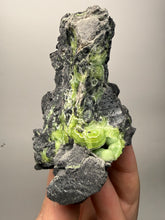 Load image into Gallery viewer, High-Grade Green Wavellite Collectors Specimen - Radiating Botryoidal Crystal Formation - Arkansas, USA