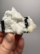 Load image into Gallery viewer, Dark Green Cap Stak Nala Tourmaline with Cleavelandite Matrix – Haramosh Mountains, Pakistan