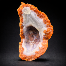 Load image into Gallery viewer, “Goblin Chalcedony” Pink and Red Druzy Botryoidal Stalactites — Tichka Massif, High Atlas, Morocco