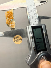 Load image into Gallery viewer, Hessonite Garnet Cluster on Matrix – Thumbnail Collector Specimen from Pakistan | High-Grade Orange-Red Garnet Crystals