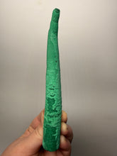 Load image into Gallery viewer, 6.5” Malachite Stalactite — Botryoidal “Cave” Formation | DR Congo | Collector Mineral Specimen