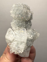 Load image into Gallery viewer, Druzy Chalcedony Stalactites with Druzy Clear Apophyllite | Maharashtra, India