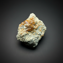 Load image into Gallery viewer, Hessonite Garnet Cluster on Matrix – Natural Collector Specimen from Pakistan | High-Grade Orange-Red Garnet Crystals