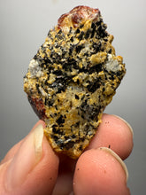 Load image into Gallery viewer, Naturally Faceted Zircon Crystal on Pegmatite–Biotite Matrix • Pakistan Mineral Specimen