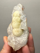 Load image into Gallery viewer, Rare Botryoidal Yellow Fluorite on Quartz Matrix Collector Mineral Specimen – Maharashtra, India