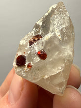 Load image into Gallery viewer, High-Grade Naturally Faceted Red Spessartine Garnet on Matrix — Skardu, Pakistan