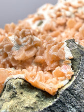 Load image into Gallery viewer, Peach Druzy Heulandite on Matrix – India | Rare Peach Crystal Mineral Specimen for Collectors & Display