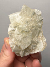 Load image into Gallery viewer, Rare Druzy Golden “Diamond” Calcite on Zeolite Matrix — Maharashtra, India | Collector Cabinet Specimen