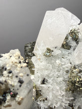 Load image into Gallery viewer, 3.5” New Find: Huanzala Mine Peru Sphalerite + Chalcopyrite + Apatite + Calcite + Quartz | Collector Display Specimen