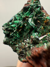 Load image into Gallery viewer, Brochantite Collector Mineral Specimen – Vivid Green Copper Crystals from Morocco