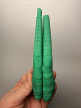 Load image into Gallery viewer, 6” Druzy Malachite “Legs” Stalactites — Botryoidal Cave Formation | DR Congo | Collector Mineral Specimen