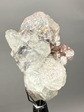 Load image into Gallery viewer, Lustrous Apophyllite over Red Heulandite (Zeolite Pocket) — Deccan Traps, Maharashtra, India
