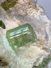 Load image into Gallery viewer, Pink Morganite, Mint Green Tourmaline, Purple Lepidolite in Quartz – Pegmatite Mineral Specimen from Pakistan
