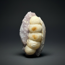 Load image into Gallery viewer, Rare Botryoidal Yellow Fluorite on Quartz Matrix Collector Mineral Specimen – Maharashtra, India