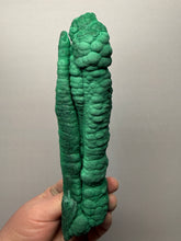 Load image into Gallery viewer, 8.1” High-Grade Malachite Stalactite “Cave” Formation | DR Congo | Mineral Collector Specimen