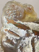 Load image into Gallery viewer, 4.5” Polished Native Copper in Chrysocolla and Botryoidal Chalcedony — Display Specimen (Indonesia)