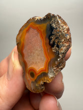 Load image into Gallery viewer, Polished Malawi Agate Half – High-Grade African Banded Agate Display Specimen