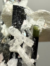 Load image into Gallery viewer, Blue and Dark Green Cap Stak Nala Tourmaline on Cleavelandite Matrix – Haramosh Mountains, Pakistan