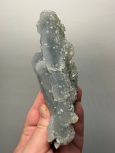 Load image into Gallery viewer, Druzy Chalcedony Stalactite with Druzy Clear Apophyllite | Maharashtra, India
