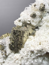 Load image into Gallery viewer, 3.1” New Find: Huanzala Mine Peru Sphalerite + Chalcopyrite + Apatite + Calcite + Quartz | Collector Display Specimen
