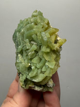 Load image into Gallery viewer, High-Grade Green Heulandite on Peach Stilbite Crystal Cluster | Deccan Traps, Maharashtra, India | Collector Mineral Specimen