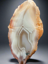 Load image into Gallery viewer, Rare Moroccan White Agate w Incredible Parallax Collected by Indigenous Nomads | Ancient Beauty from the Sahara
