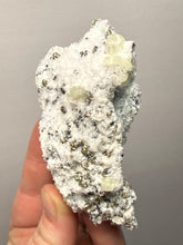Load image into Gallery viewer, 2” New Find: Huanzala Mine Peru Sphalerite + Chalcopyrite + Apatite + Calcite + Quartz | Collector Display Specimen