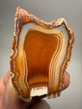 Load image into Gallery viewer, High-Grade Indonesian Sumatra Agate Pair – Vibrant Banded Chalcedony with Rich Color Zoning | Ethical Lapidary & Collector Display Specimens